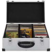 VidaXL Cd-koffer voor 60 cd's aluminium abs zilverkleurig VidaXL Cd-koffer voor 60 cd's aluminium abs zilverkleurig