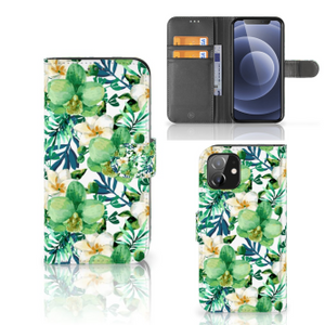 iPhone 12 | 12 Pro (6.1") Hoesje Orchidee Groen