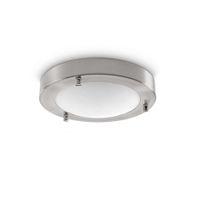 Artdelight Plafondlamp Yuca Ø 18 cm 10 Watt mat chroom - thumbnail