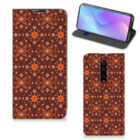 Xiaomi Mi 9T Pro Hoesje met Magneet Batik Brown - thumbnail