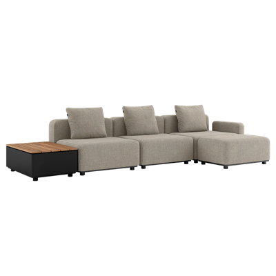 Cobana Lounge Sofa - 3 seater w/ Patio Storage Table