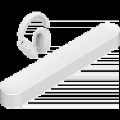 SONOS Persoonlijke entertainmentset met Beam + Sonos Ace - Wit