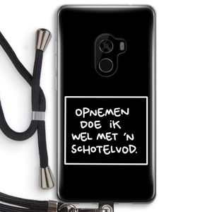 Schotelvod: Xiaomi Mi Mix 2 Transparant Hoesje met koord