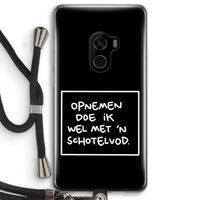 Schotelvod: Xiaomi Mi Mix 2 Transparant Hoesje met koord