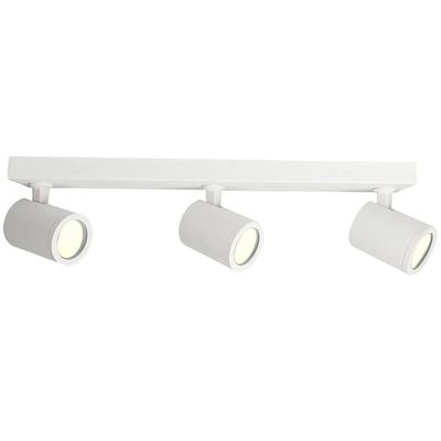 Led Plafondspot - Facto Colri - Gu10 Fitting - 3-lichts - Rond - Mat Wit - Kantelbaar - Aluminium