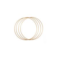Vaessen Creative • metalen ringen set ø20cm 3mm antiek goud 4x