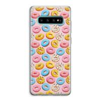 Pink donuts: Samsung Galaxy S10 Plus Transparant Hoesje