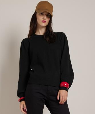 harige trui met pofmouw harige trui met pofmouw