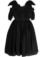 pushBUTTON robe à détail de nœud - Noir