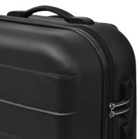 VidaXL 91141 bagage Bagagetasset Harde schaal Zwart ABS - thumbnail