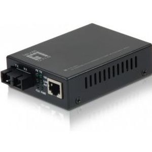 LevelOne FVT-2401 netwerk media converter 100 Mbit/s 1310 nm Single-mode Zwart