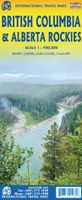 Wegenkaart - landkaart British Columbia & Alberta Rockies | ITMB