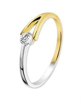 TFT Ring Zirkonia Bicolor Goud