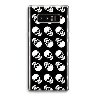 Musketon Skulls: Samsung Galaxy Note 8 Transparant Hoesje