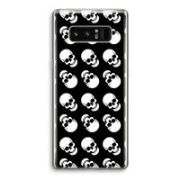 Musketon Skulls: Samsung Galaxy Note 8 Transparant Hoesje