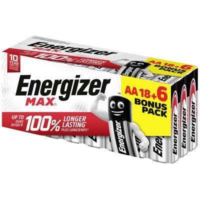Energizer Max AA batterij (penlite) Alkaline 1.5 V 24 stuk(s)