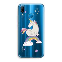 Regenboog eenhoorn: Huawei P20 Lite Transparant Hoesje