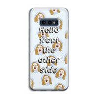 Hello: Samsung Galaxy S10e Transparant Hoesje Hello: Samsung Galaxy S10e Transparant Hoesje