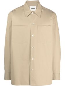 Jil Sander Katoenen overhemd - Beige