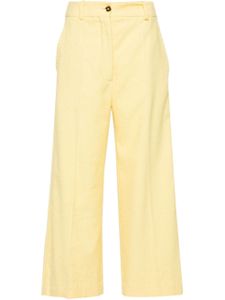 Patou pantalon ample à fini texturé - Jaune