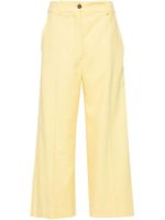 Patou pantalon ample à fini texturé - Jaune