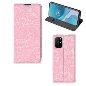 OnePlus 8T Smart Cover White Flowers