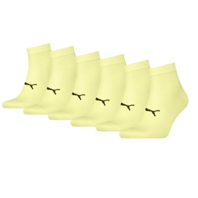 Puma Sport Quartersokken Light 6-pack Geel-43/46