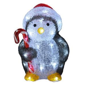 Kerstverlichting figuur - pinguin - 17 x 16 x 24 cm - LED decoratie kerstfiguren