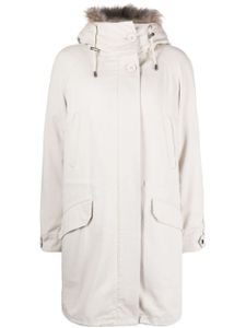 Yves Salomon parka à capuche détachable - Tons neutres