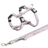 TRIXIE JUNIOR PUPPYTUIG MET RIEM LILA 23-34X0,8 CM / 2 MTR - thumbnail