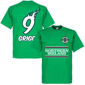 Noord Ierland Will Grigg 9 Team T-Shirt