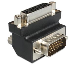 Delock 1937074 DVI / VGA Adapter [1x DVI-bus 24+5-polig - 1x VGA-stekker] Zwart