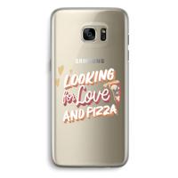 Pizza is the answer: Samsung Galaxy S7 Edge Transparant Hoesje - thumbnail