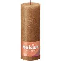 Bolsius rustiek stompkaars 190/68 bruin