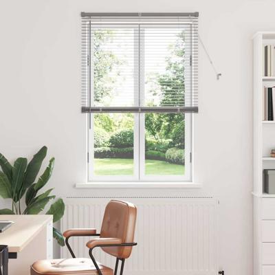 Raam Blind met gordijnen Zilver 80 x 130 cm Aluminium