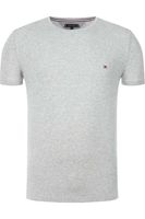 Tommy Hilfiger Core Stretch Slim Fit T-Shirt ronde hals grijs, Effen - thumbnail