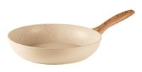 Sambonet Koekenpan Rock &apos;n&apos; Rose - Creme - ø 24 cm - standaard anti-aanbaklaag