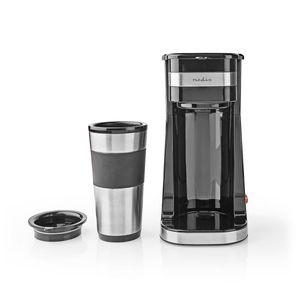Nedis Koffiezetapparaat | 0.4 l | Zilver / Zwart | 1 stuks - KACM300FBK KACM300FBK