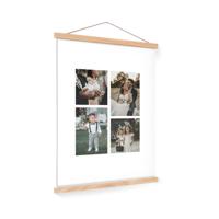 Gepersonaliseerde poster met houten posterhanger 40x60