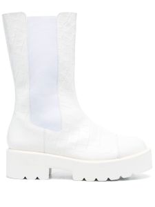 Stuart Weitzman bottines 55 mm à semelle épaisse - Blanc