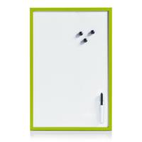 Zeller Whiteboard - magnetisch - 40 x 60 cm - incl. marker en magneten - memobord - groen