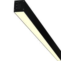 Lineaire LED Hanglamp 120cm - 40W. 4200lm. Warm Wit 3000K - Zwart