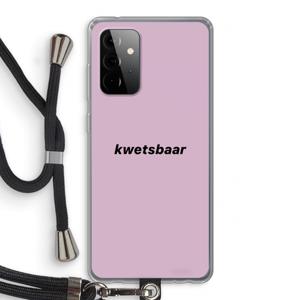 kwetsbaar: Samsung Galaxy A72 5G Transparant Hoesje met koord