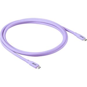 club3D USB-C-kabel USB-C stekker 2 m Violet CAC-3004