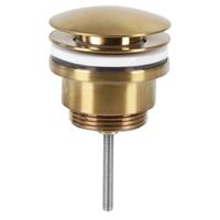 Differnz Differnz pop up afvoerplug design voor fontein - mat goud Differnz Differnz pop up afvoerplug design voor fontein - mat goud