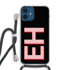 Monogram: iPhone 12 mini Transparant Hoesje met koord