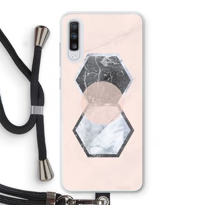 Creatieve toets: Samsung Galaxy A70 Transparant Hoesje met koord