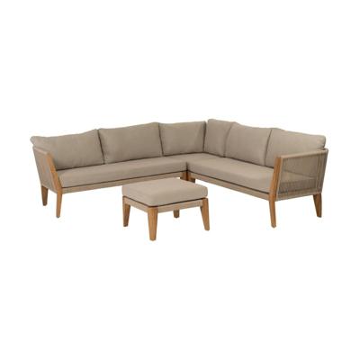 Woood San Remo loungeset teak Zand