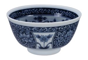 Blauw-Witte Kom - Mixed Bowels - 400ml 12.7 x 6.8cm