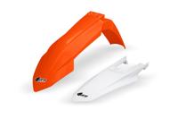 UFO PLAST Mudguard set ufo ktm oem orange/ white